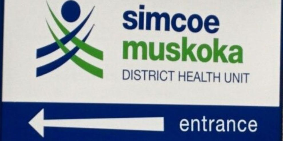 The sign for the Simcoe Muskoka District Health Unit in Barrie (File photo - Barrie 360)