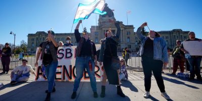 CP - Regina pronoun protest