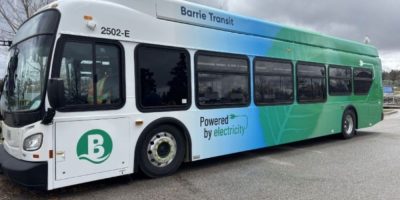 Barrie's electric bus pilot shows slight drop in range from summer to fall