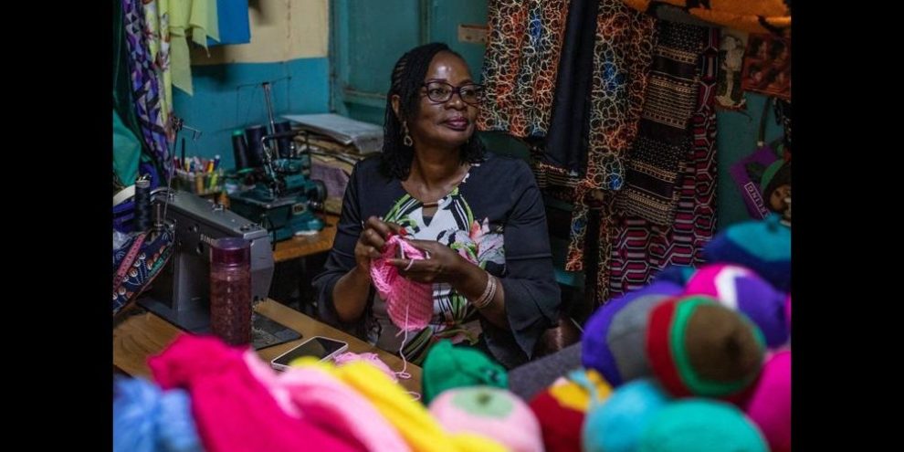 A breast cancer survivor knits prostheses in Kenya as silicone ones are costly