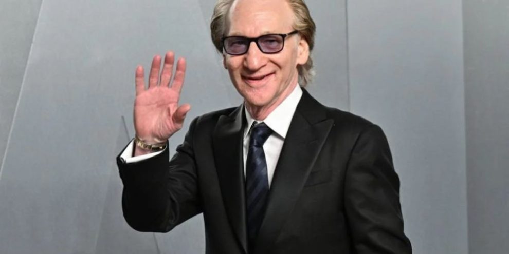 Bill Maher arriving at the Vanity Fair Oscar Party at the Los Angeles County Museum of Art, March 15, 2026.