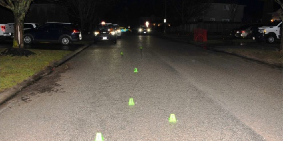 Barrie police say two vehicles parked in a driveway at a south-end home were found to have been struck with gunfire