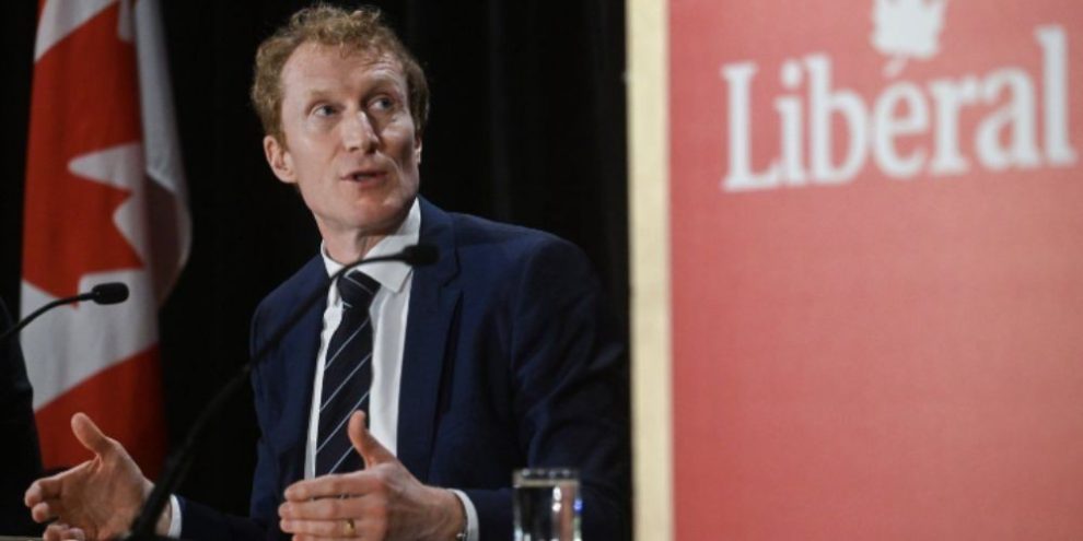 Marc Miller speaks at a Liberal Party convention in Montreal while discussing potential social media restrictions for kids