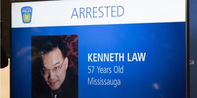 Kenneth Law appears in photo shown at Mississauga press conference related to aiding suicide case