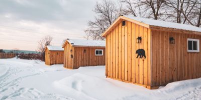 Cabins at Sainte-Marie Among the Hurons