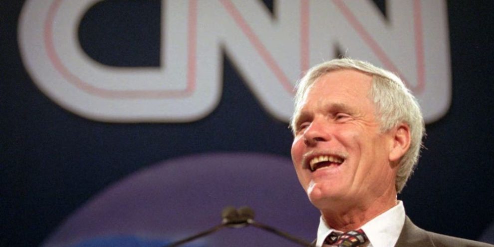 FILE — Ted Turner poses for photographers before a dinner at the U.S. ambassador’s residence in Paris on Dec. 8, 2015.