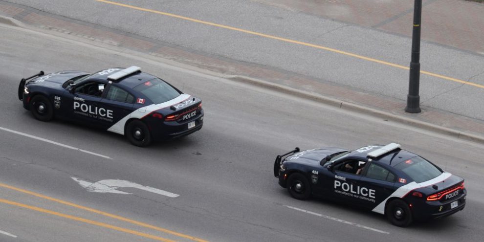 JH- Barrie Police cruisers