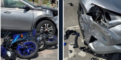 Barrie Police Service image showing aftermath of a collision scene (crash not identified)