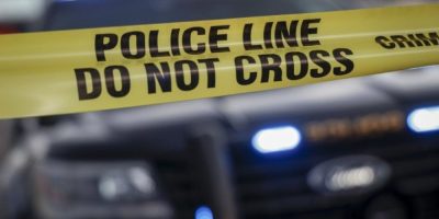 Police tape at a crime scene in Calgary. (The Canadian Press)