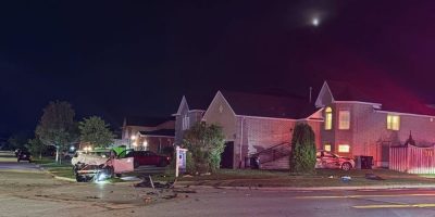 Barrie Police investigate a two-vehicle collision at Dean Avenue and Country Lane in south Barrie where an 80-year-old man was seriously injured.