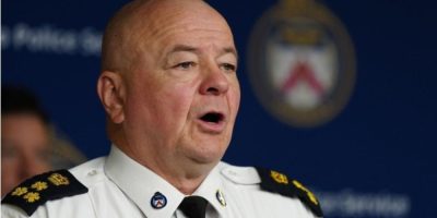 Toronto Police Chief Myron Demkiw speaks at a news conference