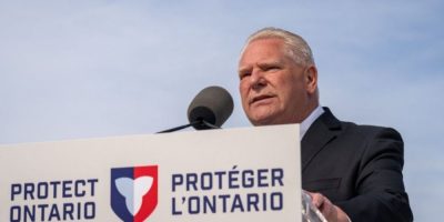 Ontario Premier Doug Ford speaks at a news conference