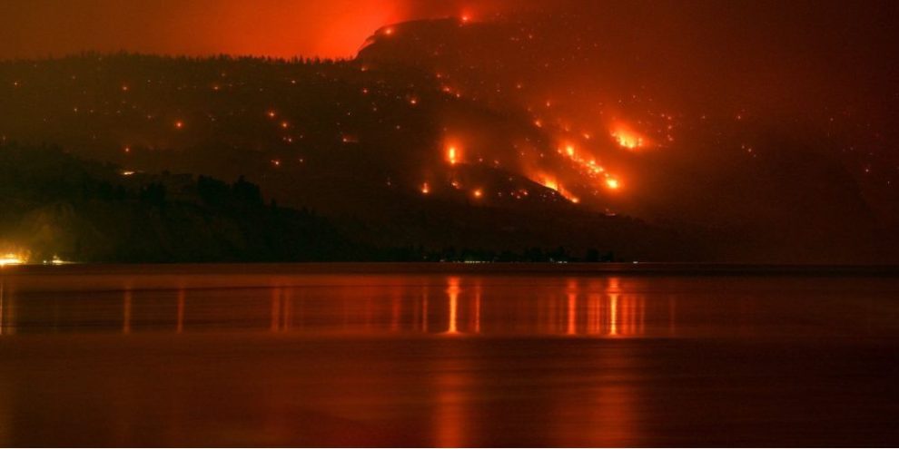 Devastation from the Bald Range wildfire in Faulder, B.C.