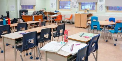 Classroom at an elementary school in Toronto