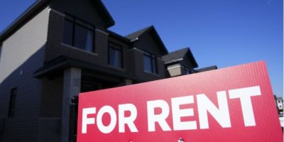 For rent sign displayed on a house in Ottawa