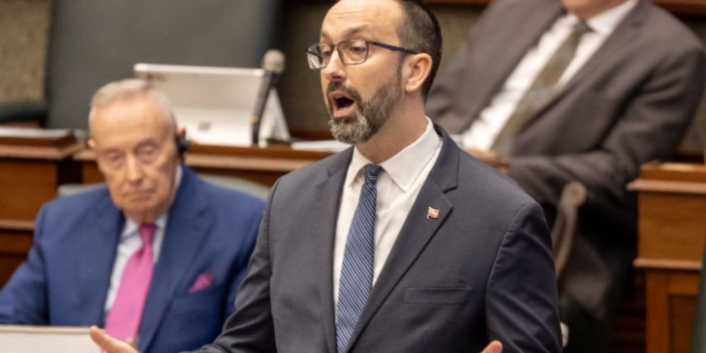 Ontario Colleges and Universities Minister Nolan Quinn speaks during Question Period at the Ontario Legislature in Toronto on March 24, 2026.