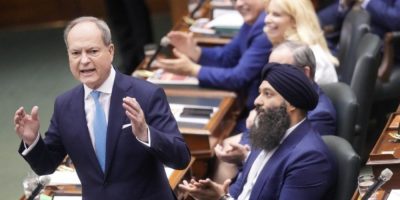 Ontario Finance Minister Peter Bethlenfalvy speaks in the legislature at Queen’s Park in Toronto on June 2, 2026.